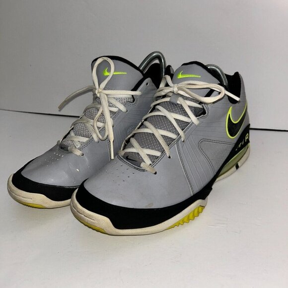 Nike Air Max Gray & Black Lime Green Mens Sneakers Size US 8.5 454484-004 - Picture 1 of 12